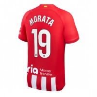 Moški Nogometni dresi Atletico Madrid Alvaro Morata #19 Domači 2023-24 Kratek Rokav